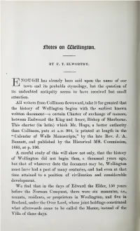 J|3Otes; on Jqelungton. by F. T. ELWOETHY