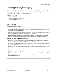 Temporary Telework Policy