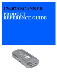 CS4070 Scanner Product Reference Guide (En)
