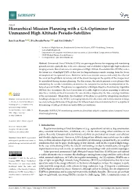 Hierarchical Mission Planning with a GA-Optimizer for Unmanned High Altitude Pseudo-Satellites