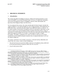 I. Biological Resources