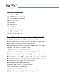 NCSC History List