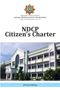 NDCP Citizen's Charter