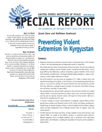 Preventing Violent Extremism in Kyrgyzstan