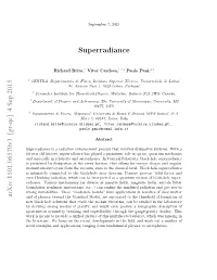 Superradiance Arxiv:1501.06570V3 [Gr-Qc] 4 Sep 2015