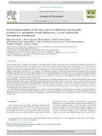 Venom Characterization of the Three Species of Ophryacus and Proteomic Profiling of O. Sphenophrys Unveils Sphenotoxin, a Novel