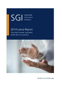 2014 Latvia Country Report | SGI Sustainable Governance Indicators