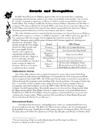 Awards and Recognition
