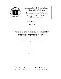Breaking and Repairing a Convertible Undeniable Signature Scheme