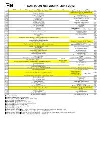 CARTOON NETWORK June 2012