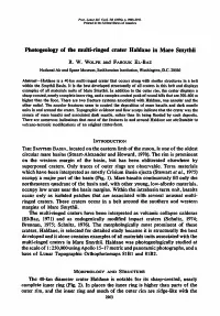 Photogeology of the Multi-Ringed Crater Haidane in Mare Smythii