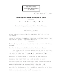 THIS DISPOSITION IS NOT CITABLE AS PRECEDENT of the TTAB Mailed