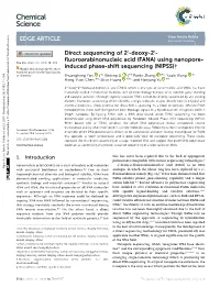 FANA) Using Nanopore-Induced Phase-Shift Sequencing (NIPSS