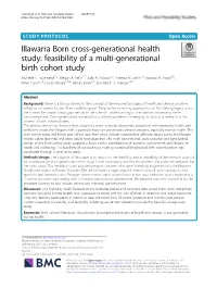 Feasibility of a Multi-Generational Birth Cohort Study Michelle L