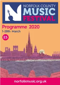 Programme 2020 1-28Th March £5