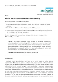 Recent Advances in Microflow Photochemistry