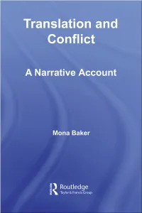 Translation and Conflict: a Narrative Account