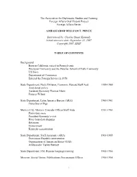 1 the Association for Diplomatic Studies and Training Foreign Affairs