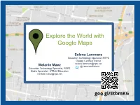 Explore the World with Google Maps