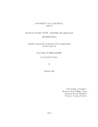 Stochastic Gradient MCMC: Algorithms and Applications