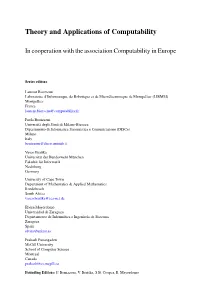 Theory and Applications of Computability