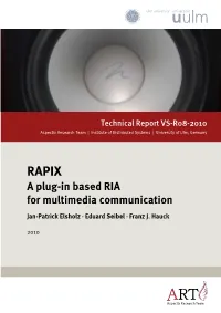 A Plug-In Based RIA for Multimedia Communication