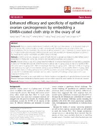 Enhanced Efficacy and Specificity of Epithelial Ovarian Carcinogenesis