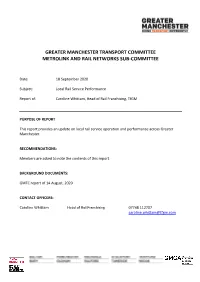 Local Rail Service Performance PDF 1 MB
