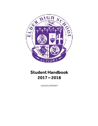 Student Handbook 2017 – 2018