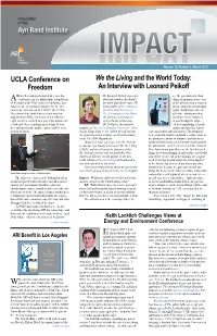 An Interview with Leonard Peikoff UCLA Conference on Freedom