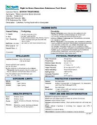 Common Name: BORON TRIBROMIDE HAZARD DATA
