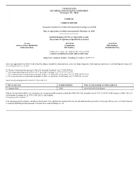 FORM 8-K CURRENT REPORT Pursuant T