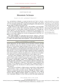 Mesenteric Ischemia