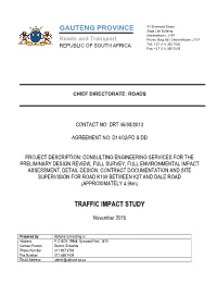 Traffic Impact Study Gauteng Province