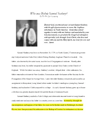 Who Was Bishop Samuel Seabury? by the Rev