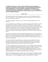 1 Statement of Peggy O'dell, Deputy Director For