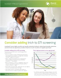 Consider Adding Trich to STI Screening