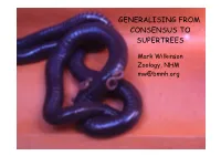Generalising from Consensus to Supertrees