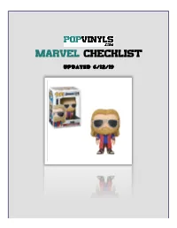 Marvel Checklist