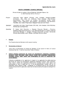 Minutes of Special Meeting in County Buildings, Wellington Square, Ayr, on 25Th November 2013 at 12.20 P.M