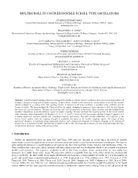 Multiscroll in Coupled Double Scroll Type Oscillators