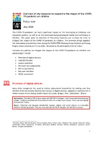 Policy Note July 2020 Provision of Digital Devices