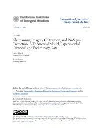 Shamanism, Imagery Cultivation, and Psi-Signal Detection: a Theoretical Model, Experimental Protocol, and Preliminary Data Adam J