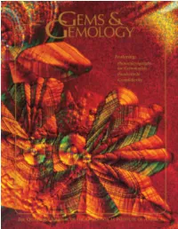 Spring 2003 Gems & Gemology