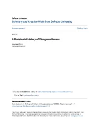 A Revisionist History of Disagreeableness