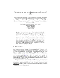 An Authoring Tool for Educators to Make Virtual Labs