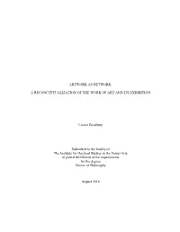 Artwork As Network: a Reconceptualization of The