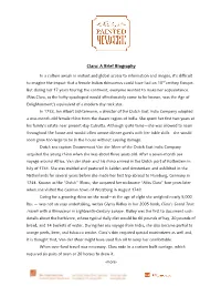 Clara: a Brief Biography