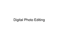Digital Photo Editing