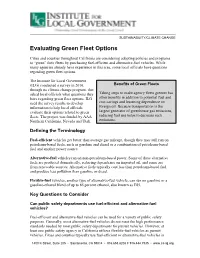 Evaluating Green Fleet Options